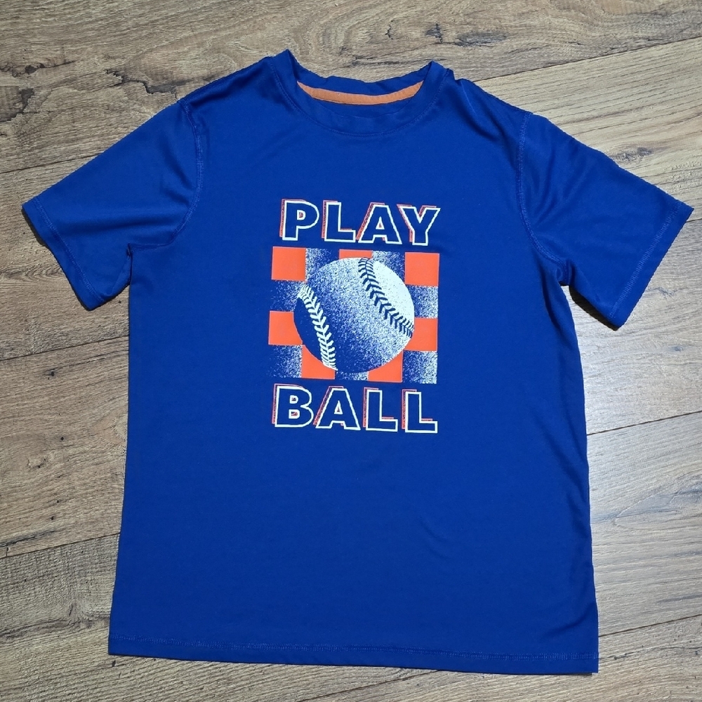 All in Motion Blue and Orange Short Sleeve Tee